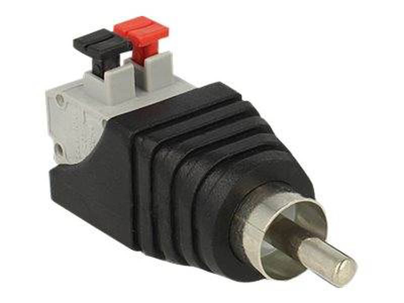 Delock / audio adaptor / 2 pin terminal block (m) to rca (m), , medium-null
