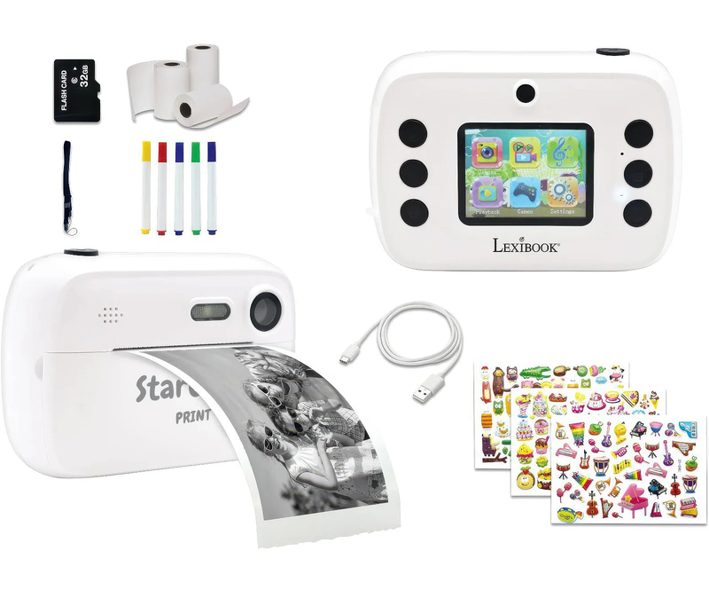 Product image: Lexibook kids instant camera starcam with printer, , medium-null