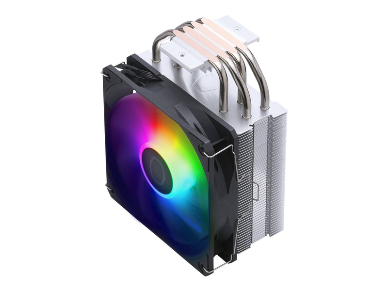 Cooler master hyper 212 spectrum v3 rr-s4na-17pa-r1 single-tower CPU cooler 4 heatpipes 120mm argb fan intel AMD silver-null