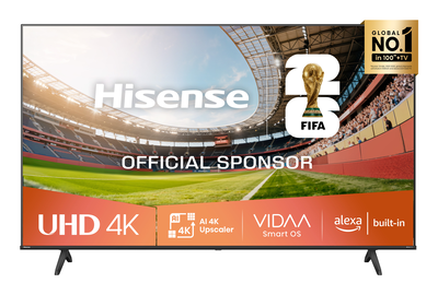 Hisense smart &tau;&eta;&lambda;&epsilon;ό&rho;&alpha;&sigma;&eta; 55" 4k led a6q, Black, medium