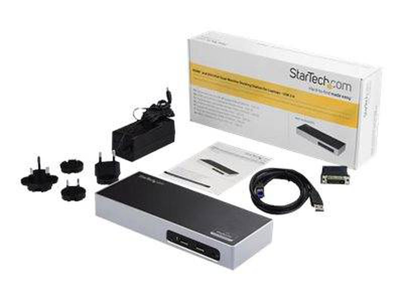 Startech dk30add USB 3.0 dual monitor docking station HDMI dvi vga 6x USB 3.0GBe displaylink mac windows-null