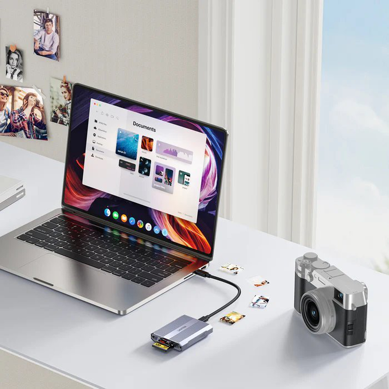 Unitek card reader USB-c 3.1 to sd4.0+micro sd3.0+cf express 2.0 r1022, , medium-null