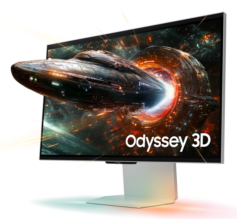 Samsung odyssey 3d g90xf 27" monitor ips 165hz hdr10+ 3840x2160-null