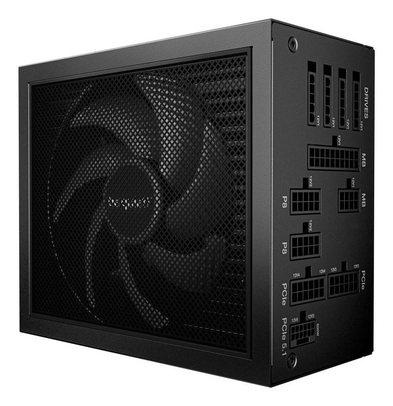 Be quiet! Dark power 14 1000w atx 3.1 psu 80+ titanium cybenetics fully modular pcie 5.1 12v-2x6 silent black-null