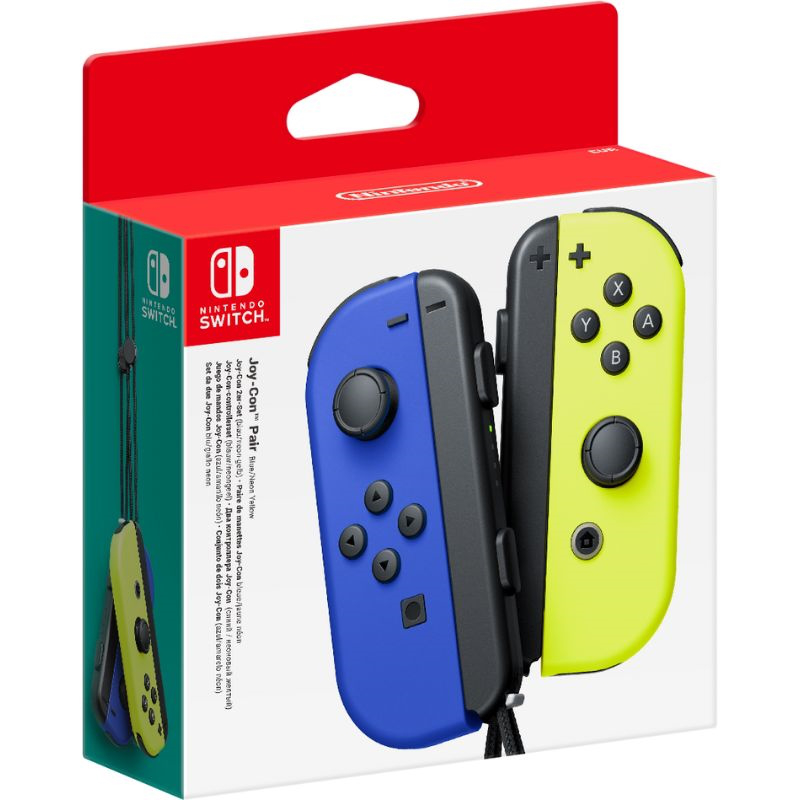 Nintendo switch joy-con pair blue/neon yellow, , medium-null