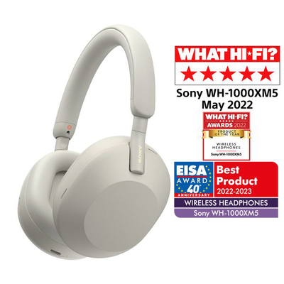 Wh-1000xm5 noise cancelling wireless headphones silver
