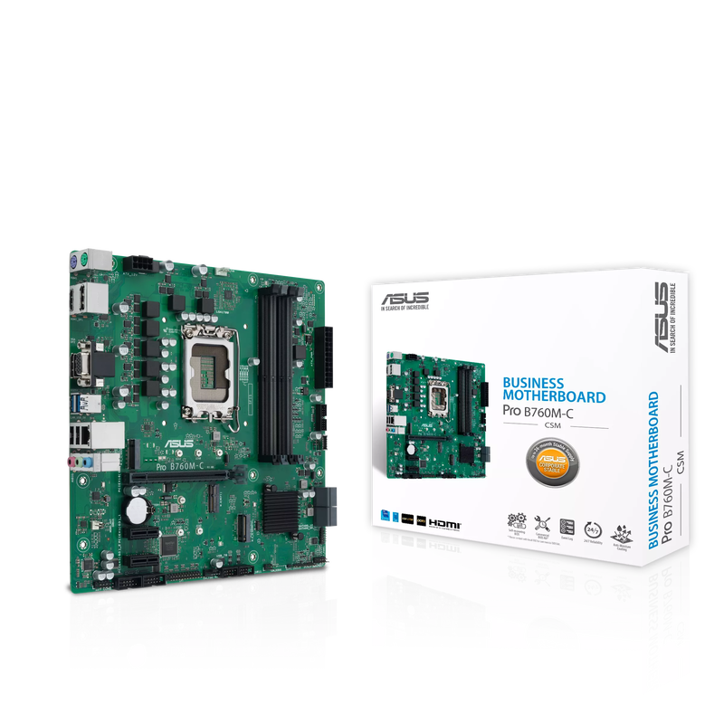 Asus motherboard lga1700 matx ddr5 pro b760m-c-csm, , medium-null