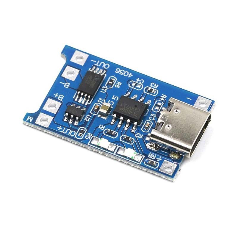 Lithium battery charger and protection module 1a USB-c - tp4056, , medium-null