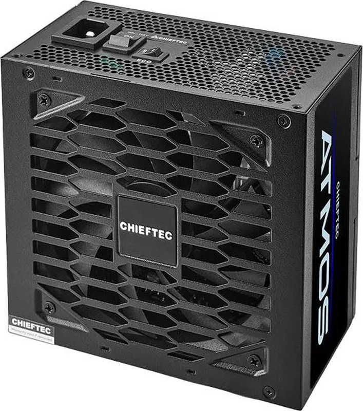 Chieftec atmos cpx-850fc 850w atx 3.1 fully modular power supply 80 plus gold pcie 5.0 12vhpwr black-null