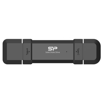 2TB silicon power ds72 dual USB Type-C type-a external SSD drive, Black, medium
