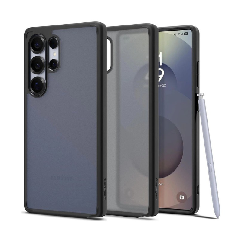 Samsung galaxy s25 ultra spigen ultra hybrid case black, , medium-null
