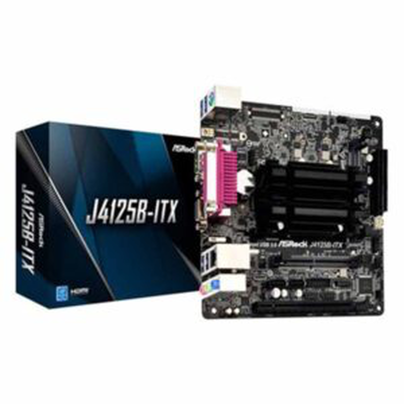 J4125b-itx motherboard intel celeron quad-core mini itx asrock, , medium-null