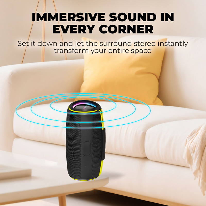 Sonicgear portable speaker tws bt/USB/fm/rgb ipx5 30w sonicgo! Boom 6, , medium-null