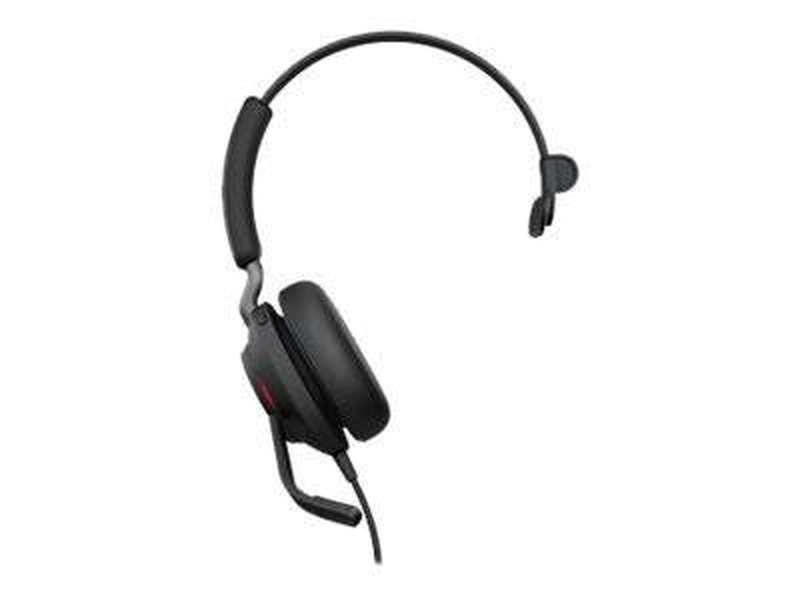 Jabra evolve2 40 uc mono USB-a wired on-ear headset 3-mic array 40mm speakers busylight memory foam black-null