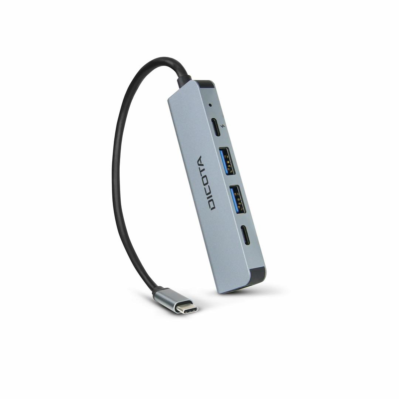 Dicota d32060 USB-c 5-in-1 video hub HDMI 4k USB-a USB-c 100w pd silver-null