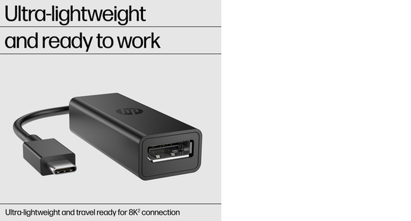 Hp g2 / adapter / 24 pin USB-c to displayport / black-null
