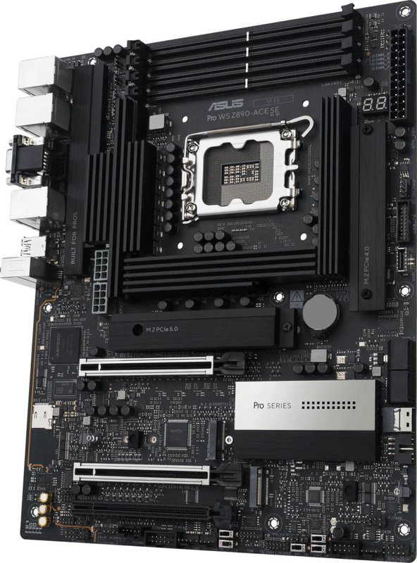 Asus pro ws z890-ace se atx workstation motherboard lga1851 intel z890 ddr5 pcie 5.0 triple lan thunderbolt 4 90mb1jc0-m0eay0-null