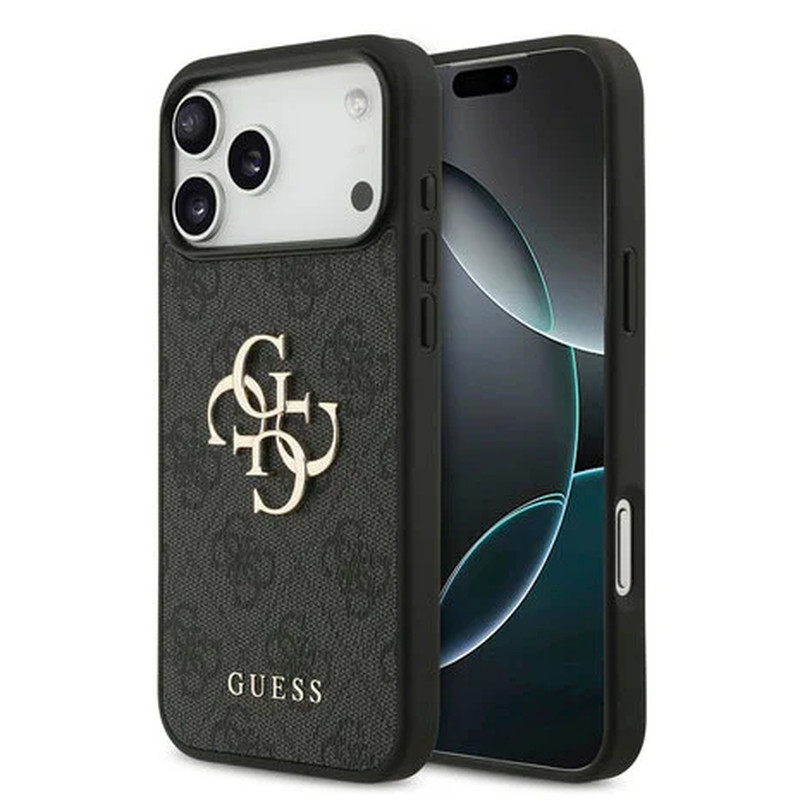 Guess iPhone 17 pro max case  metal logo  black, , medium-null