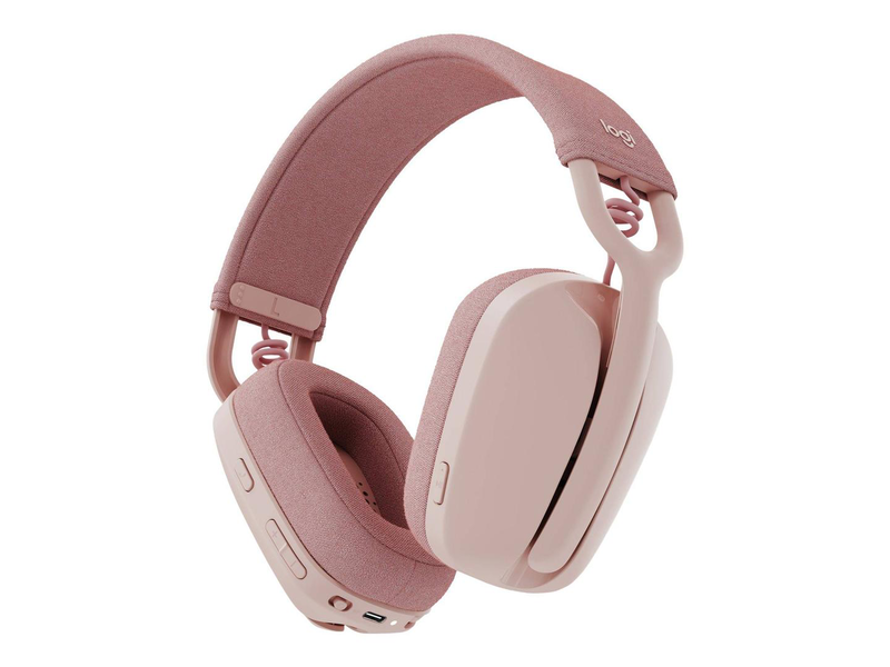 Logitech zone vibe 100 / headset / full size / bluetooth / wireless / rose, , medium-null