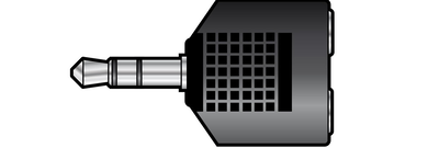 Qtx 3.5mm plug to 2x3.5mm sockets 759.307uk, , medium