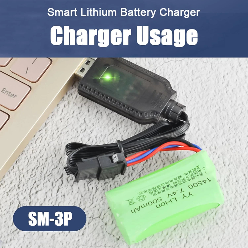 Product image: Lithium USB battery charger 7.4v 1000ma 3-pin, , medium-null