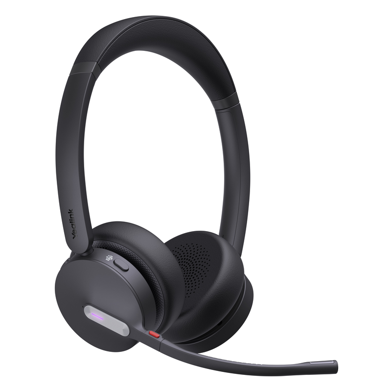 Yealink headset wireless dual-mode dect/bluetooth 3-mic nc with basestation wh64 dual teams, , medium-null