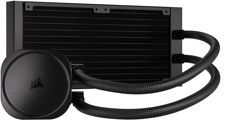 Corsair nautilus 240 rs black 240mm aio liquid CPU cooler dual rs120 fans copper base zero rpm mode-null