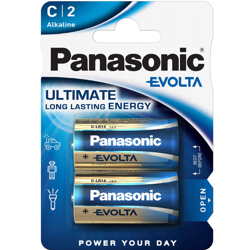 Panasonic evolta lr14 alkaline batt p2, , medium-null