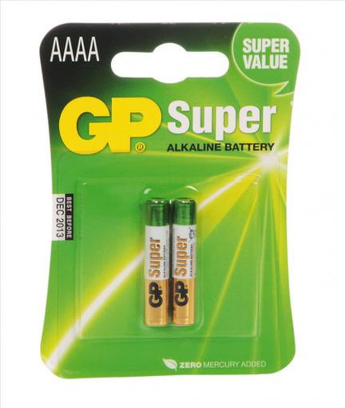 Gp super alkaline aaaa 2 batteries, , medium-null