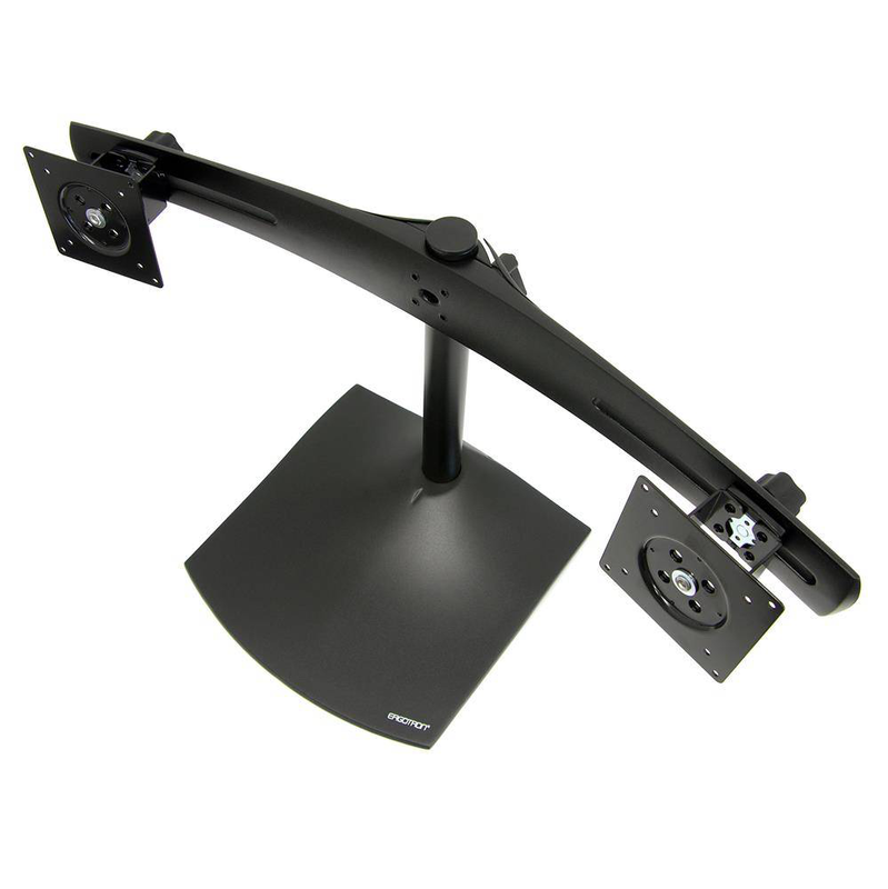 Ergotron ds100 dual monitor desk stand horizontal 33-322-200 for 2 screens up to 24" black-null