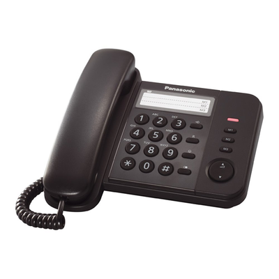 Panasonic integrated telephone kx-ts520  black, , medium