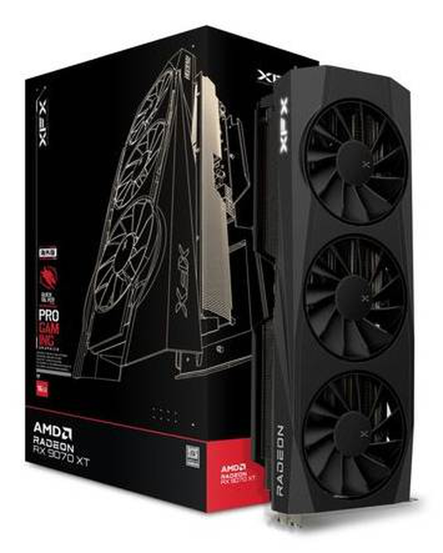 Xfx vga 16GB radeon rx9070xt quicksilver oc gaming 3xdp/1xhdmi AMD radeon rx / graphics card / 16,384 mb, , medium-null