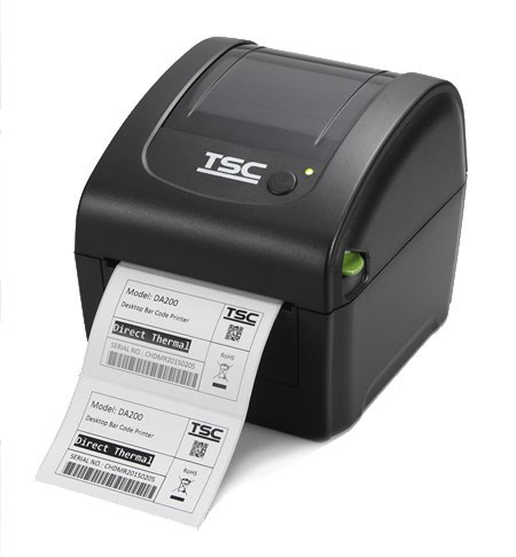 Tsc da210 99-158a001-0002 4-inch 108mm direct thermal desktop label printer 203dpi 152mm/sec USB tspl epl zpl black-null