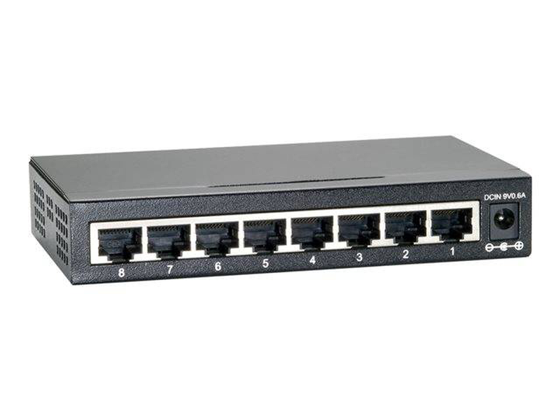 Levelone geu-0822 8-port gigabit unmanaged metal switch desktop plug and play-null