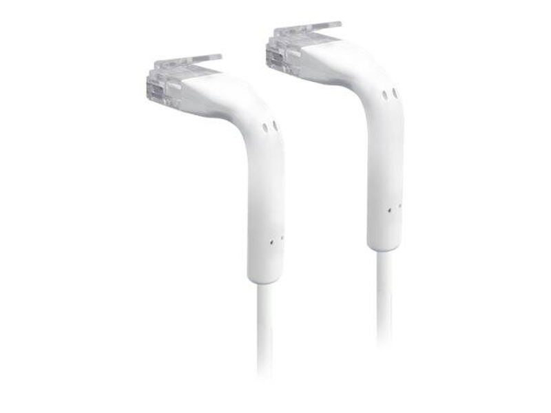 Ubiquiti unifi / patch cable / rj-45 (m) to rj-45 (m) / 10 cm / 3 mm / cat 6 / booted / white-null