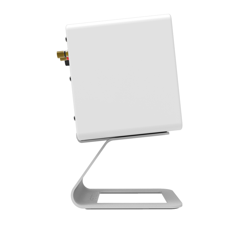 Kanto se2 elevated desktop speaker stands for small speakers - white, pair-null