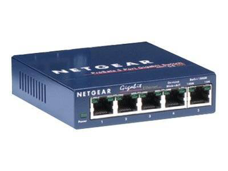 Netgear 5-port gigabit ethernet switch 10/100/1000 mbps, , medium-null