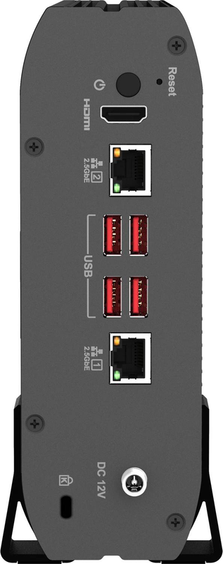 Qnap ts-410e 4-bay fanless silent nas intel celeron j6412 8GB dual 2.5GBe all-SSD 2.5-inch diskless black-null