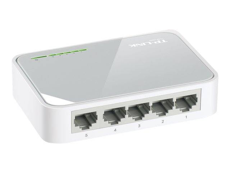 Tp-link tl-sf1005d 5-port 10/100mbps fast ethernet unmanaged desktop switch plug and play white-null