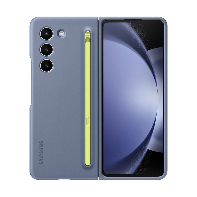 Galaxy z fold5 slim s pen case blue image number null