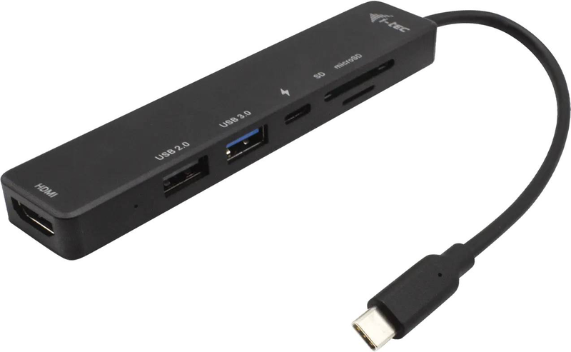 I-tec USB-c travel easy dock 6-in-1 HDMI 4k USB sd microsd 60w pd-null