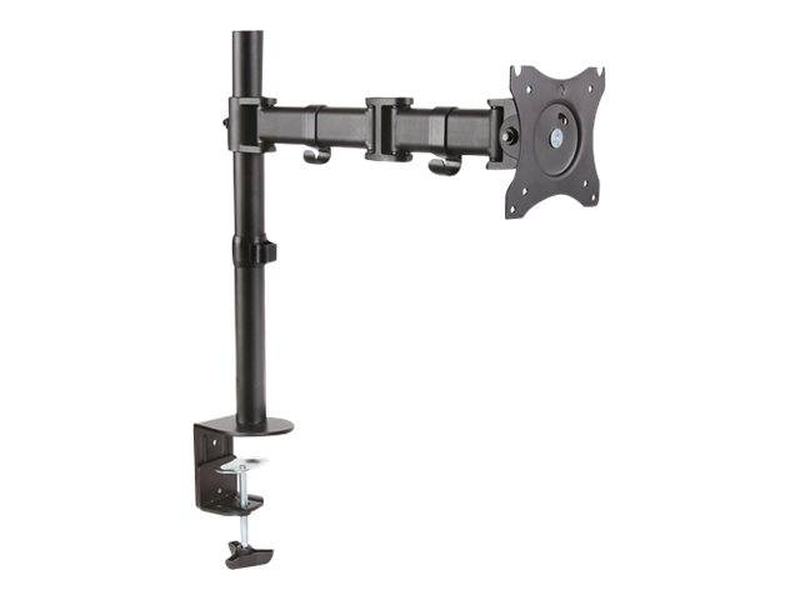 Digitus da-90361 single monitor desk clamp mount 15-27 inch arm tilt swivel rotate vesa 100x100 8kg black-null