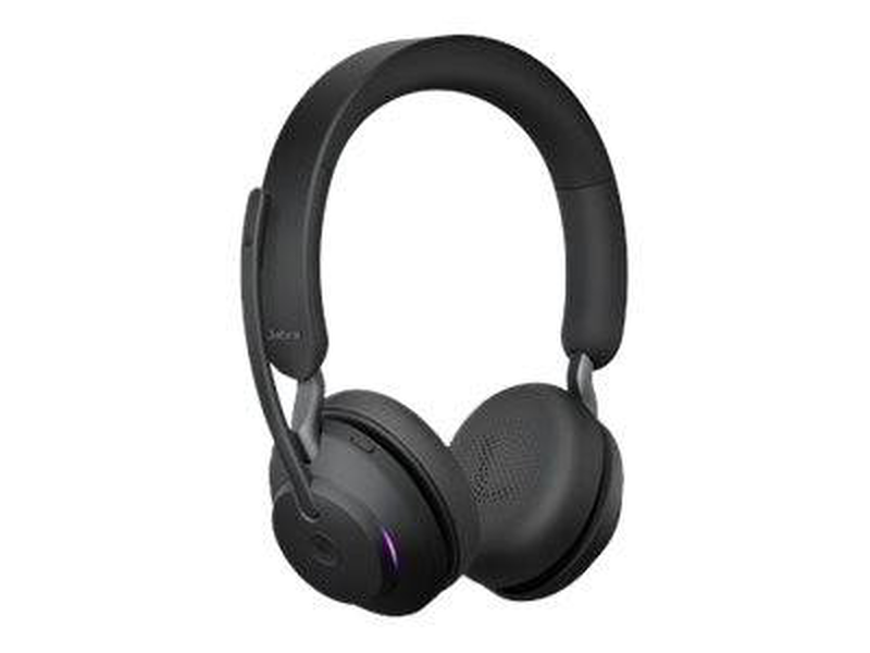 Jabra evolve2 65 ms teams stereo wireless headset USB-c bluetooth link 380c dongle black-null