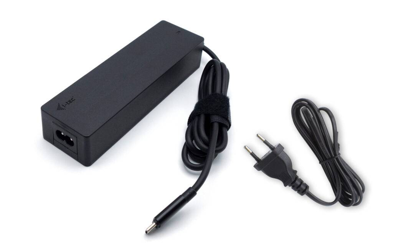 I-tec charger-c100w 100w USB-c pd 3.0 charger 5-20v up to 5a integrated 1.5m cable black-null