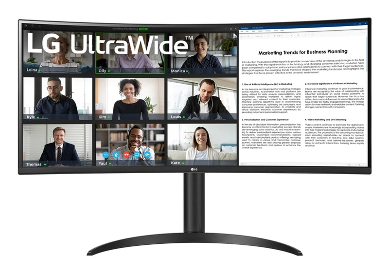 Lg 34wr55qk-b 34" &omicron;&theta;ό&nu;&eta; va curved 100hz wqhd 3440x1440-null