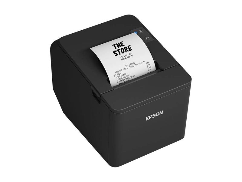 Epson tm-t20iv (101) c31cl47101 80mm thermal pos receipt printer 203dpi 250mm/s USB serial auto cutter black eu-null