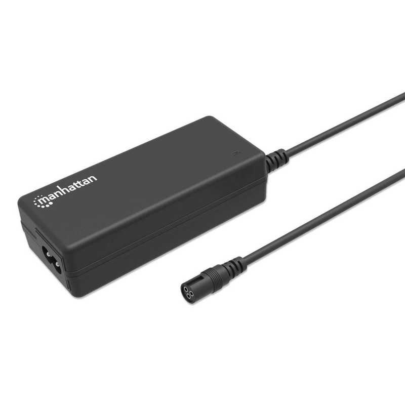 Manhattan 180962 65w universal laptop charger auto-voltage 15-20v with 9 notebook tips-null