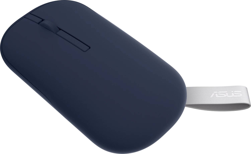 Asus md100 wireless mouse quiet blue bluetooth 5.0 + 2.4GHz optical 1600 dpi quiet-click ambidextrous-null