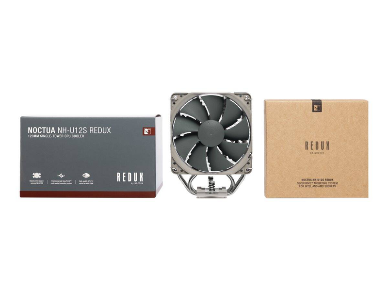 Noctua nh-u12s redux single-tower CPU Air cooler, 120mm nf-p12 redux pwm fan, 4 heatpipes, intel lga1851 am5-null