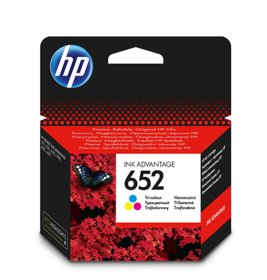 Hp ink cartridge, f6v24ae, 652, tri-colour, , medium